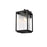 Elegant Lighting Ludlow 1 Light 8" Outdoor Wall Sconce, Black/Clear