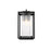 Elegant Lighting Ludlow 1Lt 10" Outdoor Wall sconce, Black/Clear - OD308W19BK