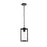 Elegant Lighting Memphis 1 Light Outdoor Pendant, Black/Clear