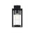 Elegant Lighting Memphis 1 Light Outdoor Sconce, Black/Clear