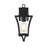 Elegant Lighting Belgrade 1 Light Outdoor Sconce, Black/Clear