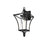 Elegant Lighting Belgrade 1Lt 9.5" Outdoor Wall Sconce, Black/Clear