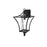 Elegant Lighting Belgrade 1Lt 12" Outdoor Wall Sconce, Black/Clear