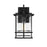 Elegant Lighting Miller 1 Light Outdoor Sconce, Black/Clear