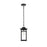 Elegant Lighting Mercer 1 Light Outdoor Pendant, Black