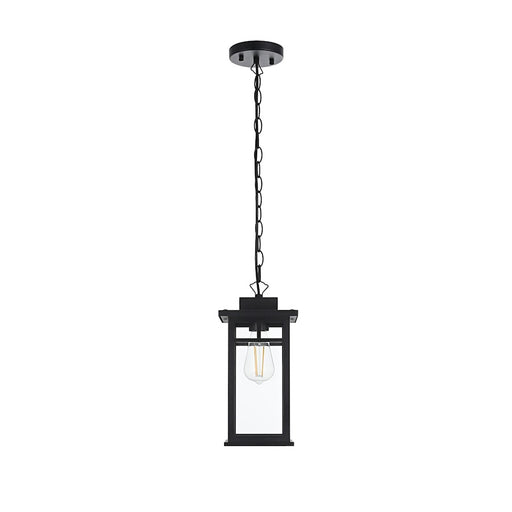 Elegant Lighting Mercer 1 Light Outdoor Pendant, Black