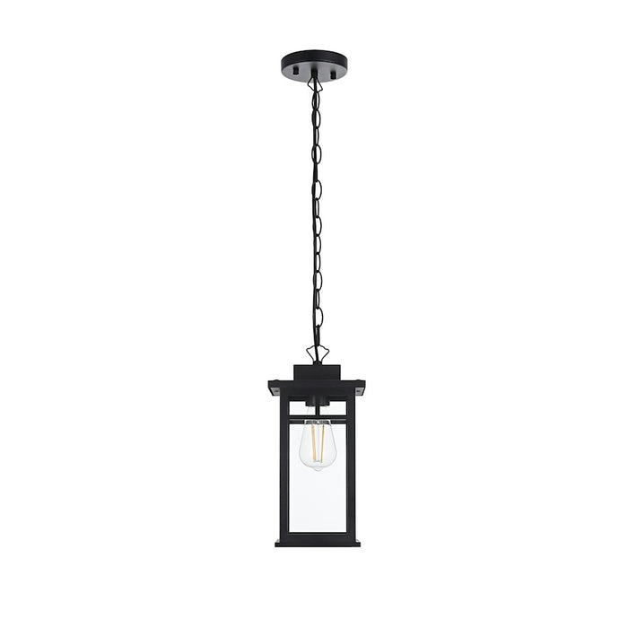 Elegant Lighting Mercer 1 Light Outdoor Pendant, Black