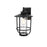 Elegant Lighting Janney 1 Light 11" Outdoor Sconce, Black/Clear
