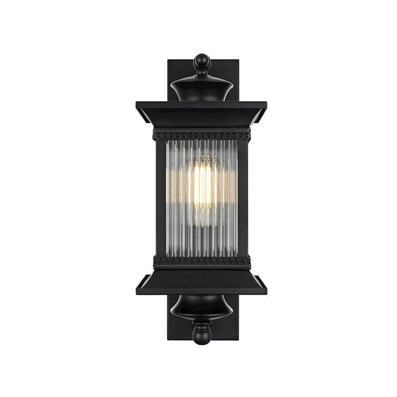 Elegant Lighting Collins 1 Light Outdoor Sconce, Black
