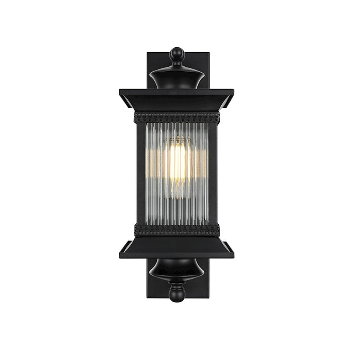 Elegant Lighting Collins 1 Light Outdoor Sconce, Black