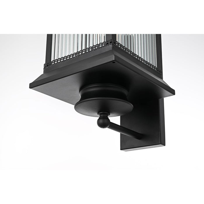 Elegant Lighting Collins 3 Light 9.5" Outdoor Wall Sconce, Black