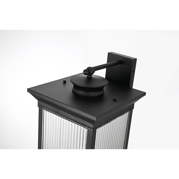 Elegant Lighting Collins 4 Light 12" Outdoor Wall Sconce, Black