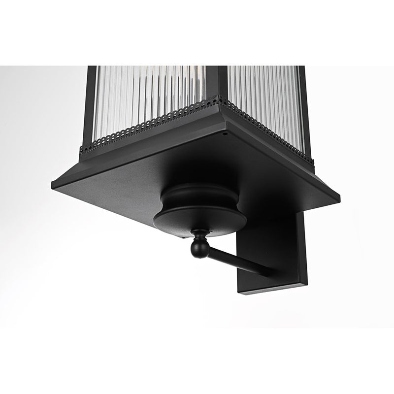 Elegant Lighting Collins 4 Light 12" Outdoor Wall Sconce, Black