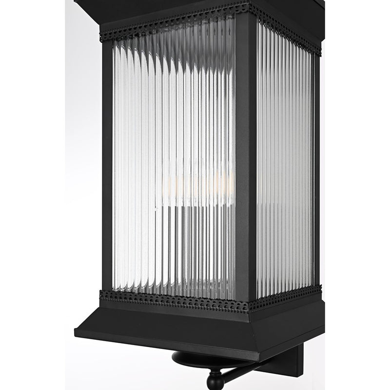 Elegant Lighting Collins 4 Light 12" Outdoor Wall Sconce, Black