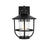 Elegant Lighting Tilton 1 Light Outdoor Sconce, Black/Clear - OD319W12BK
