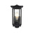 Elegant Lighting Melvale 1 Light Outdoor Sconce, Black/Clear - OD322W13BK