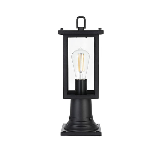 Elegant Lighting Venango 1 Light Outdoor Post Light, Black - OD324P16BK