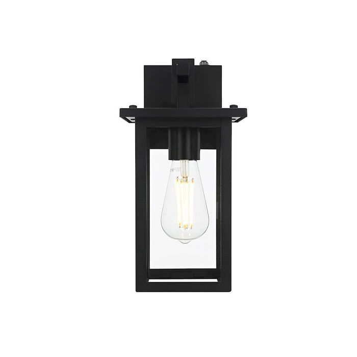 Elegant Lighting Venango 1 Light Outdoor Sconce, Black - OD324W12BK