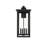 Elegant Lighting Venango 4 Light 12" Outdoor Wall sconce, Black - OD324W26BK