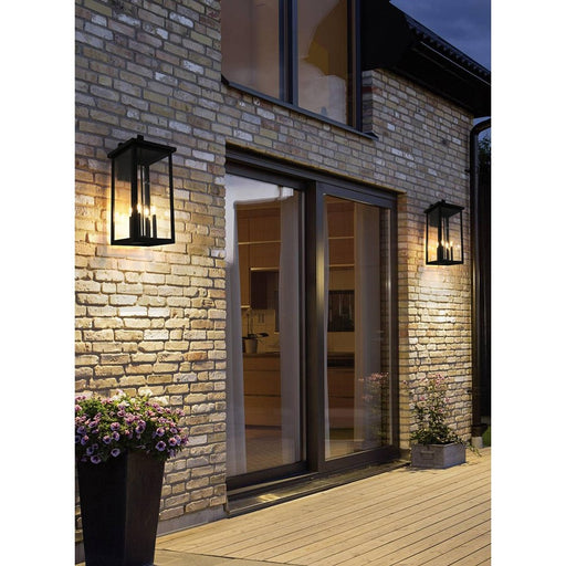 Elegant Lighting Venango 4 Light 12" Outdoor Wall Sconce, Black