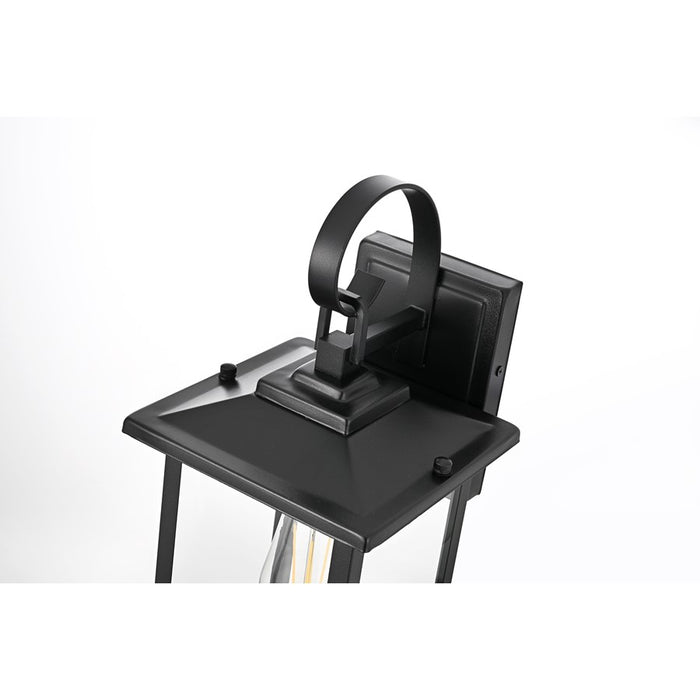 Elegant Lighting Carisle 1 Light 7" Outdoor Wall Sconce, Black