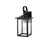 Elegant Lighting Carisle 1 Light 7" Outdoor Wall Sconce, Black