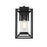 Elegant Lighting Willington 1 Light Outdoor Sconce, Black/Clear - OD329W14BK