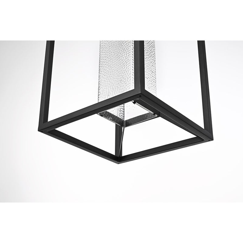 Elegant Lighting Willington 1Lt 12" Outdoor Sconce, Black/Clear
