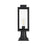 Elegant Lighting Hilton 1 Light Outdoor Post Light, Black - OD330P19BK