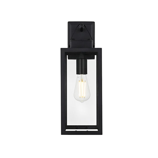 Elegant Lighting Hilton 1 Light Outdoor Sconce, Black - OD330W18BK