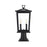 Elegant Lighting Berks 2 Light Outdoor Post Light, Black - OD333P20BK