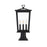 Elegant Lighting Berks 3 Light Outdoor Post Light, Black - OD333P21BK