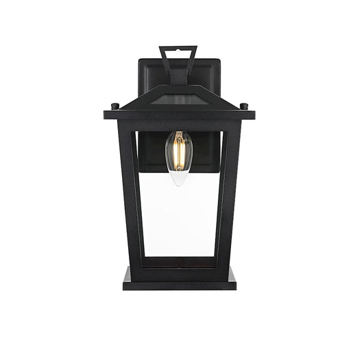 Elegant Lighting Berks 1 Light Outdoor Sconce, Black - OD333W12BK