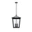 Elegant Lighting Oxford 3 Light Outdoor Pendant, Black - OD334H22BK