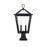 Elegant Lighting Frankford 2 Light 24" Outdoor Post Light, Black - OD334P24BK