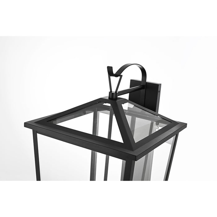 Elegant Lighting Frankford 4 Light 16" Outdoor Wall Sconce, Black