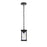 Elegant Lighting Mascher 1 Light Outdoor Pendant, Black - OD336H11BK