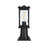 Elegant Lighting Mascher 1 Light Outdoor Post Light, Black - OD336P14BK