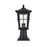 Elegant Lighting Bodine 1 Light Outdoor Post Light, Black - OD337P16BK