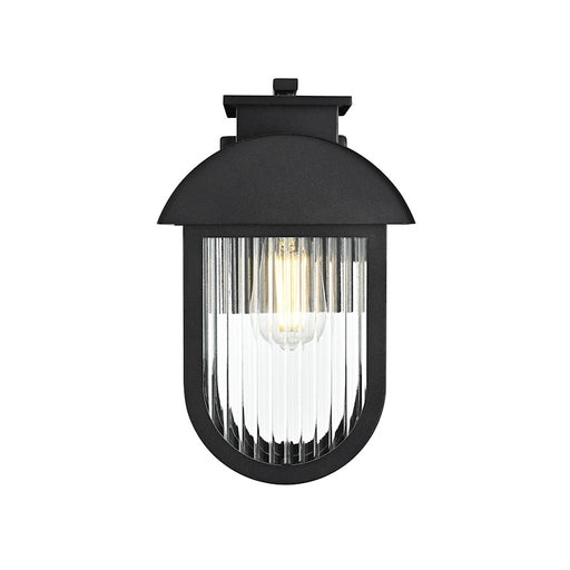 Elegant Lighting Albert 1 Light 7" Outdoor Pendant, Black - OD338W13BK