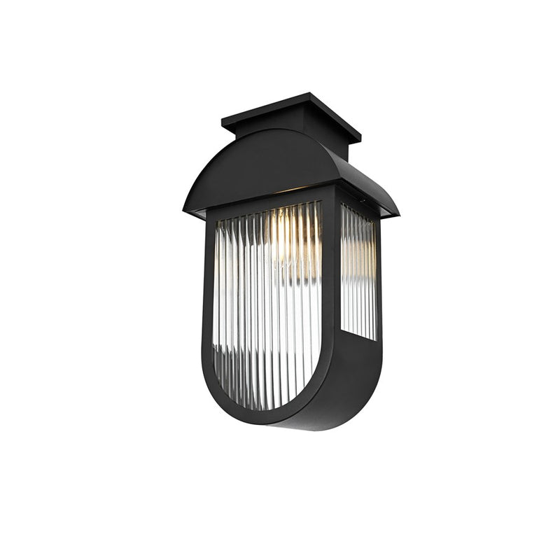 Elegant Lighting Albert 1 Light 10" Outdoor Wall Sconce, Black