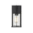 Elegant Lighting Janney 1 Light 12" Outdoor Sconce, Black/Clear - OD340W12BK