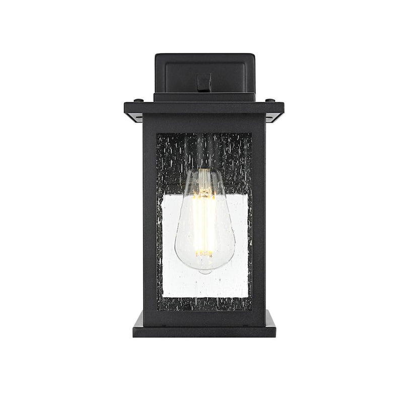 Elegant Lighting Ringgold 1 Light Outdoor Sconce, Black - OD350W12BK
