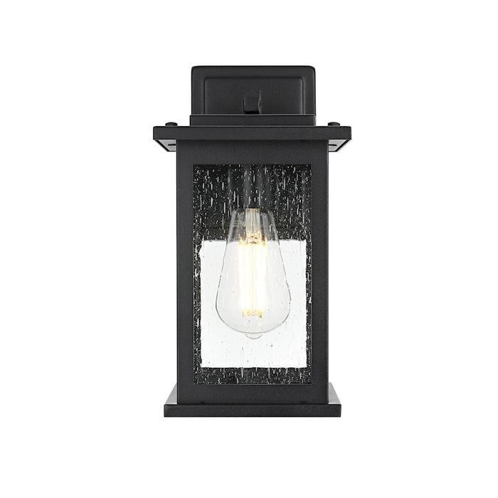 Elegant Lighting Ringgold 1 Light Outdoor Sconce, Black - OD350W12BK