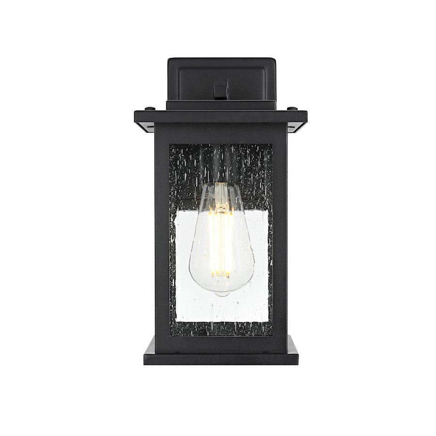 Elegant Lighting Ringgold 1 Light Outdoor Sconce, Black - OD350W12BK