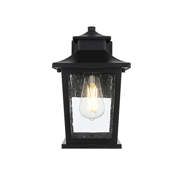 Elegant Lighting Redner 1 Light Outdoor Pendant, Black - OD351W12BK