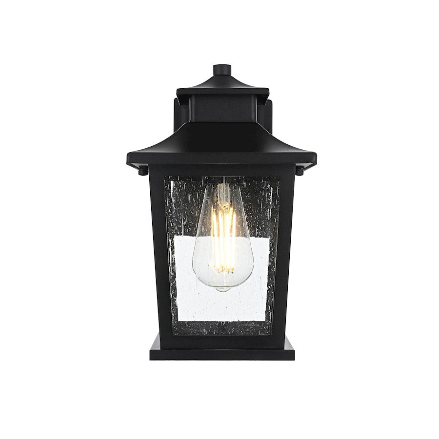Elegant Lighting Redner 1 Light Outdoor Pendant, Black - OD351W12BK