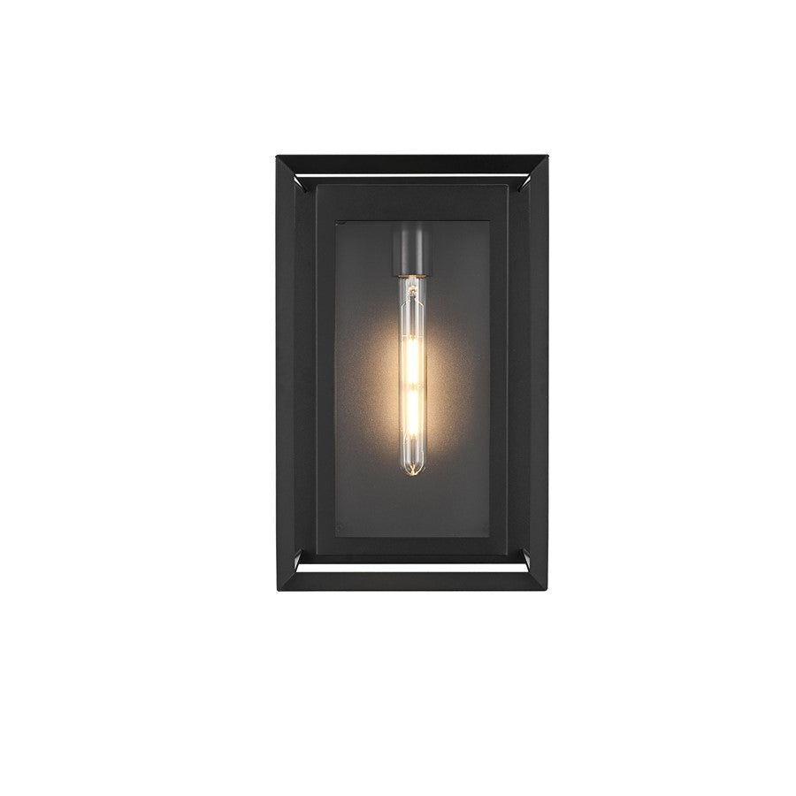 Elegant Lighting Etting 1 Light 10" Outdoor Wall sconce, Black - OD355W16BK
