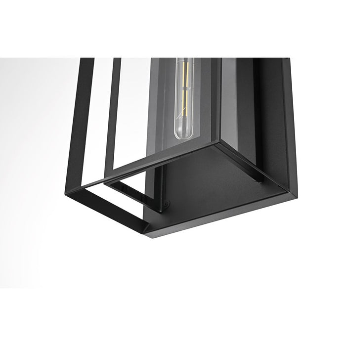 Elegant Lighting Etting 1 Light 10" Outdoor Wall Sconce, Black