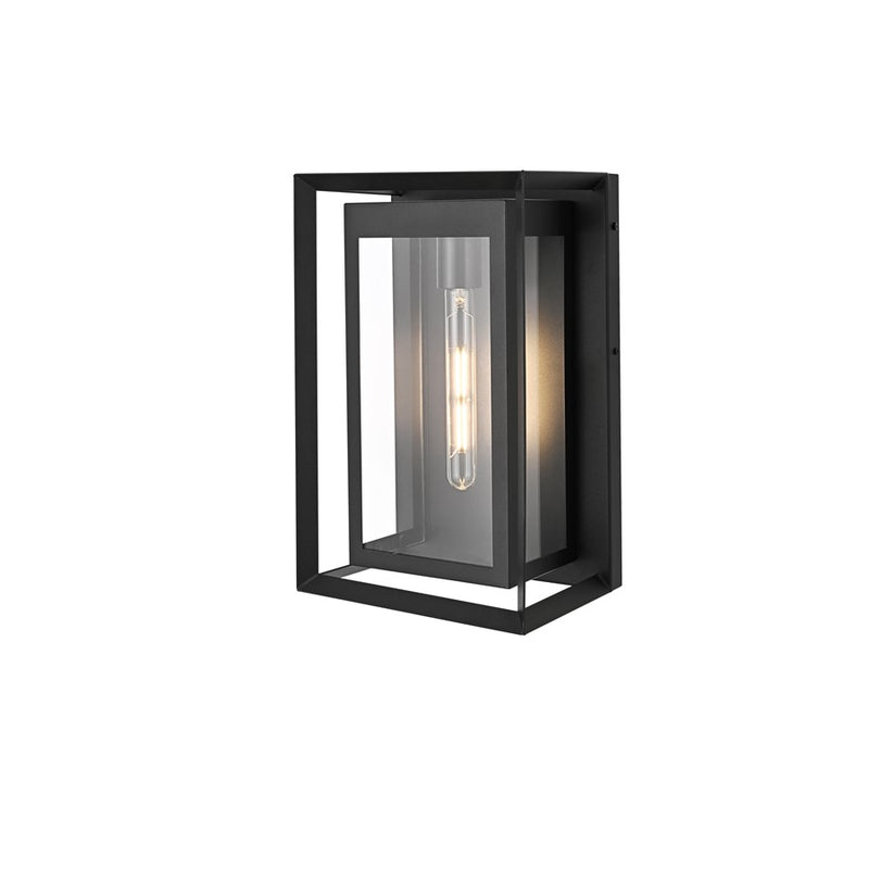 Elegant Lighting Etting 1 Light 10" Outdoor Wall Sconce, Black